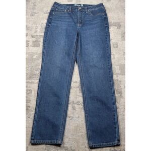Seven7 Women's Medium Wash Blue Slim Straight Leg Denim Jeans Sz 6 31x28.5"